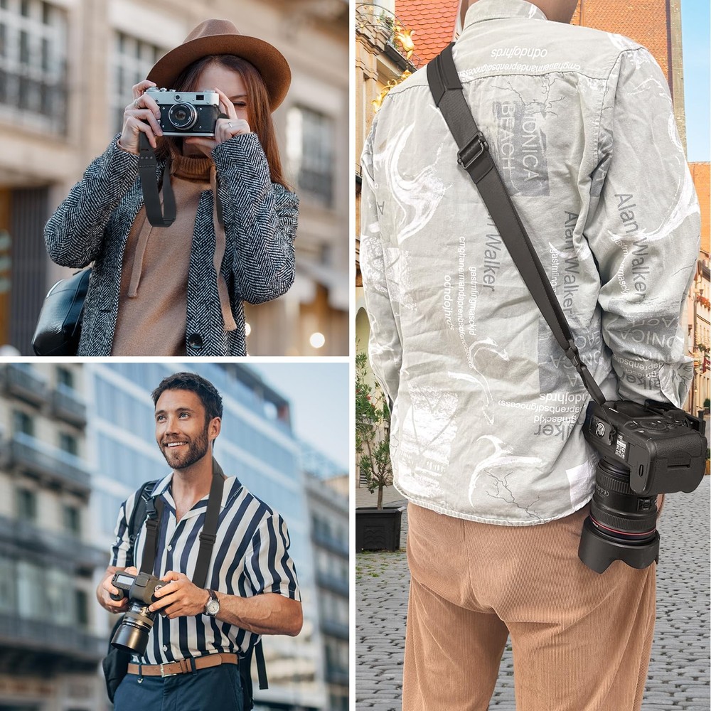 FIEIL Camera Strap with Quick Release Plate, Universal Camera Strap with Quic...