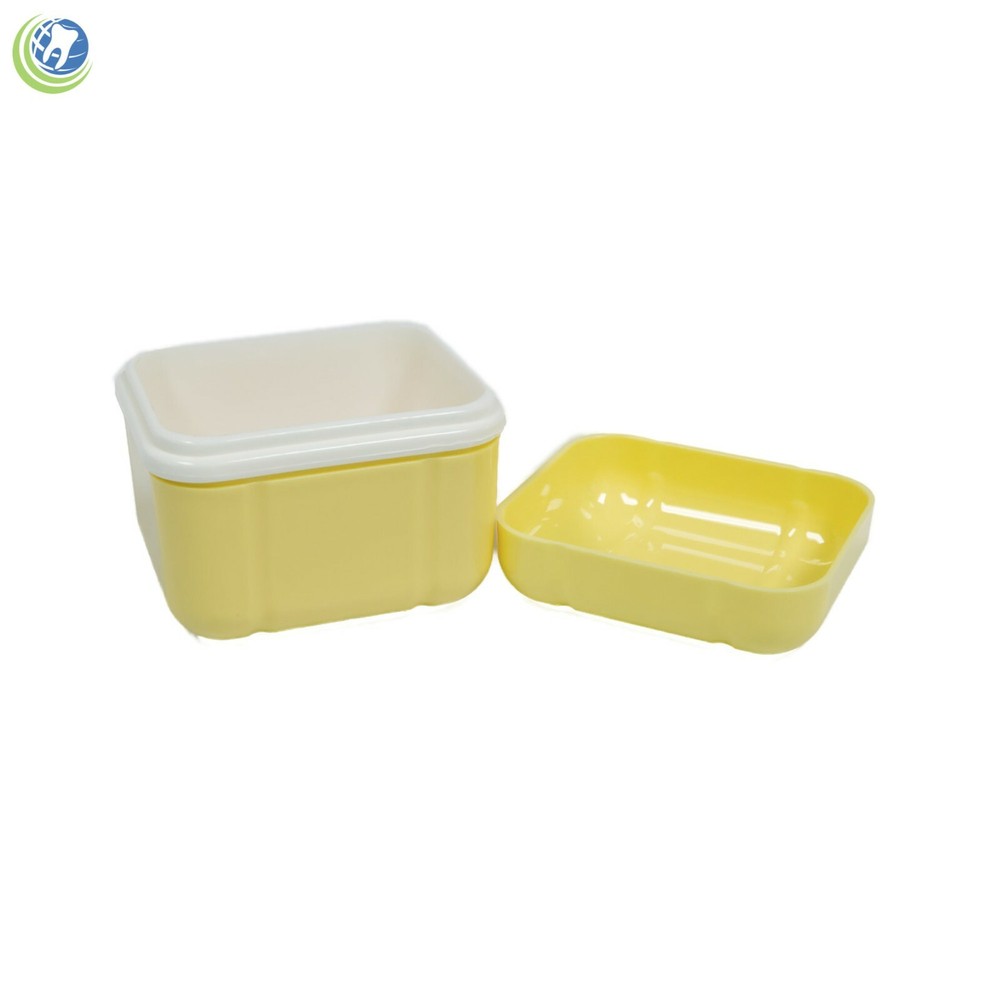 Denture Retainer Mouth Guard Storage Case & Soaking Rinsing Bath Basket Assorted