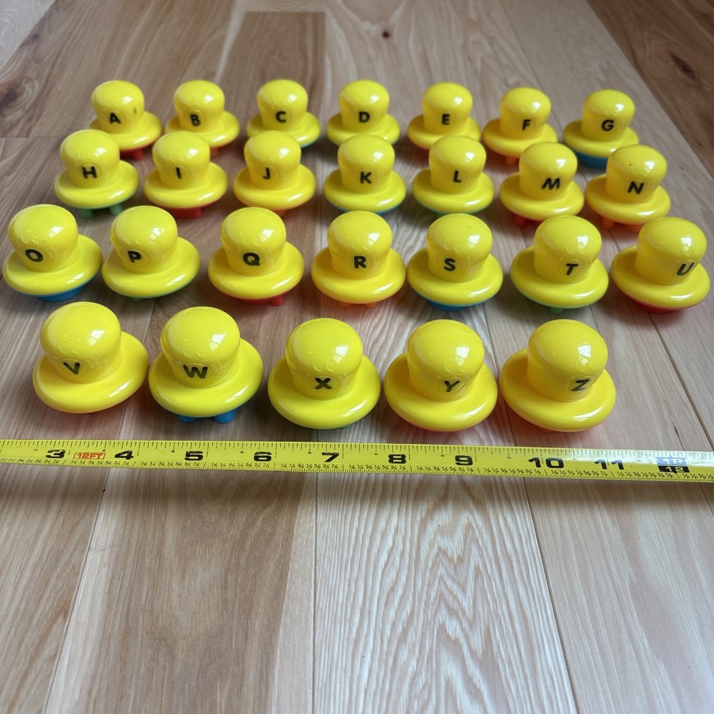 Play-Doh Shape & Learn 26 Letters Alphabet Stamps Complete Educational -E