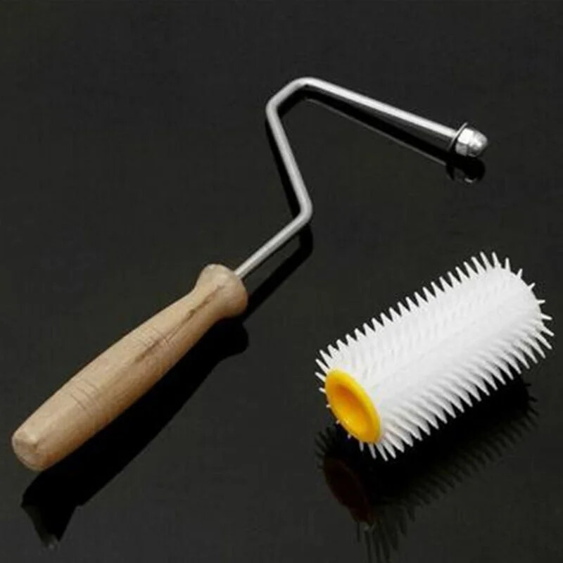 Bee Honey Extracting Uncapping Needle Roller Plastic Beekeeping Comb Tools Kit