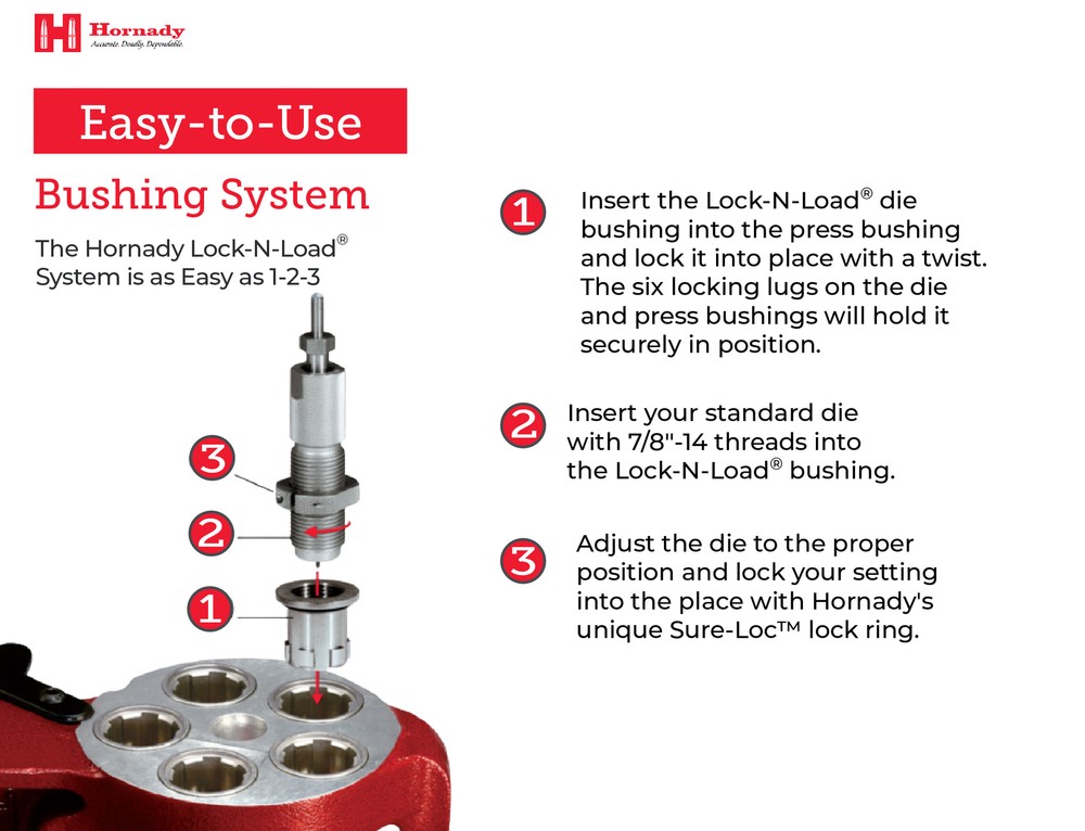 Hornady Lock-N-Load Die Bushings, 10 Pack