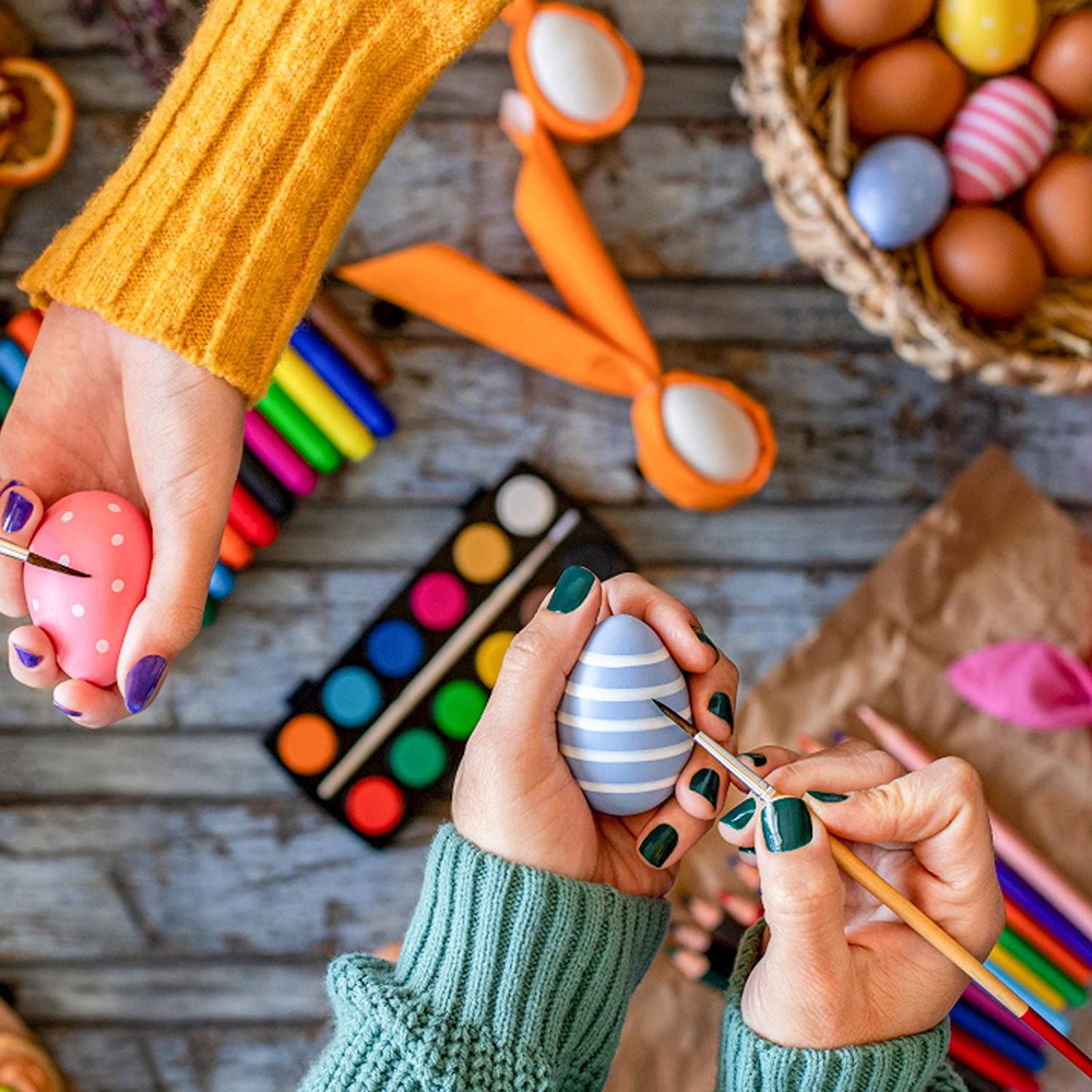 Craft Easter Eggs for Nest Wooden Eggs for Chickens