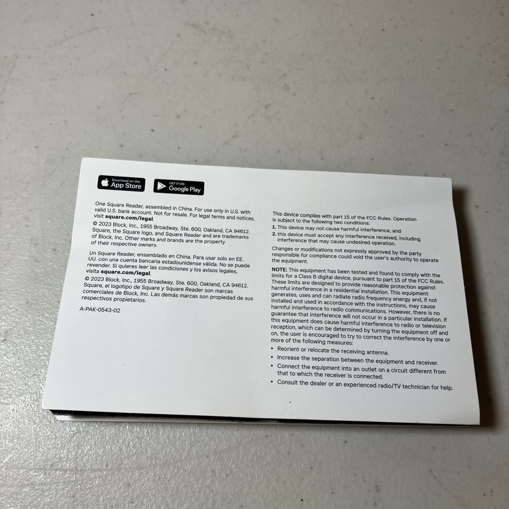 Square Reader for magstripe (with Lightning connector) - NEW OPEN !!!