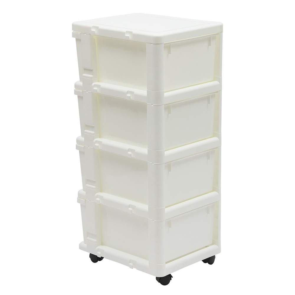 87.8cm(H) Document Storage Box Movable Office File Drawer Organizer W/ 4 Drawers