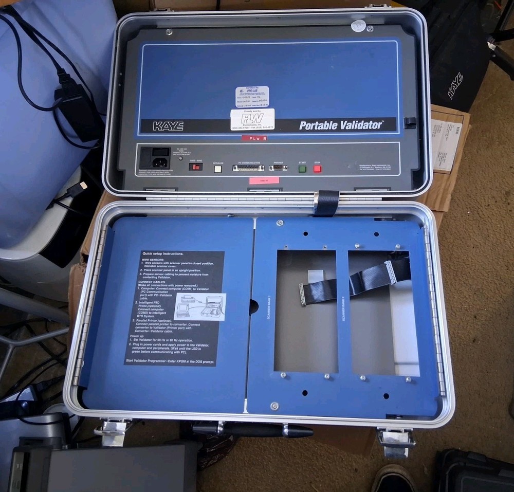 Kaye Portable Validator Portable Briefcase Thermal Validator unit. (Untested)