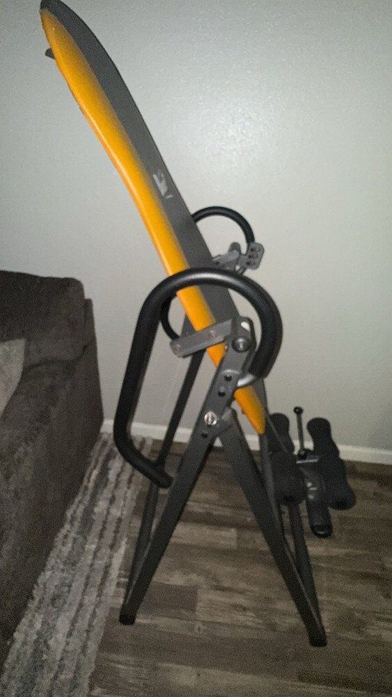 Body+ Adjustable Inversion Table Black Orange Steel 281-300 lb Max User