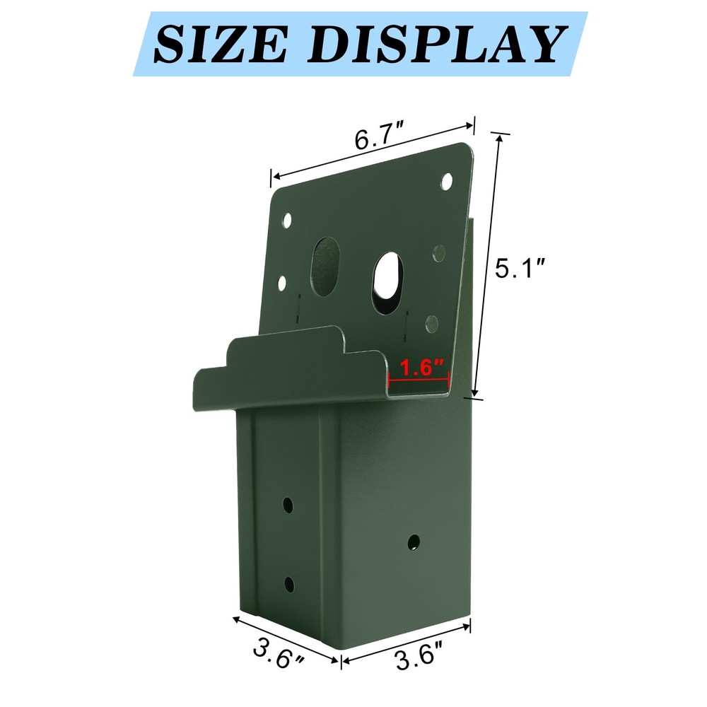 4 Pcs Outdoor 4x4 Compound Angle Brackets,Deer Stand Brackets for Deer Stand,...