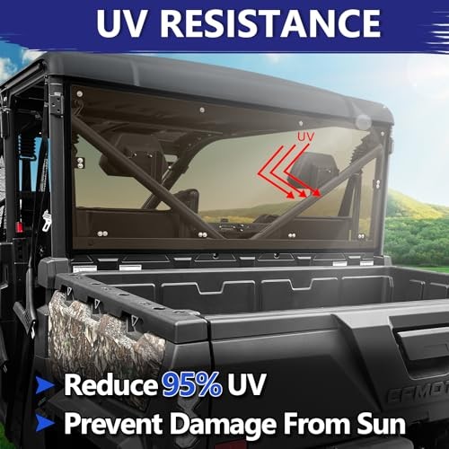 UFORCE 1000 Rear Windshield - UFORCE 1000 Windshield Compatible with CFMOTO