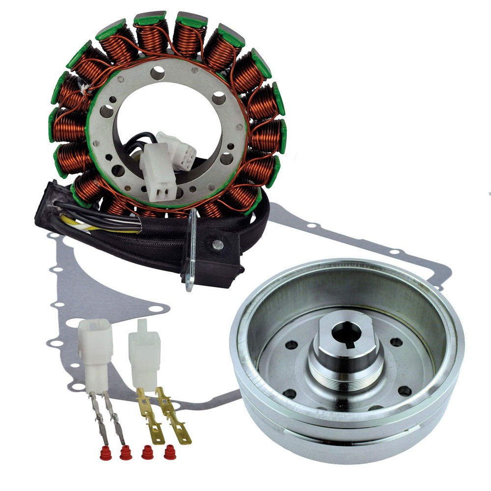 Kit Improved Flywheel + Stator + Gasket For Suzuki LTA 400 Eiger Auto 2006 2007