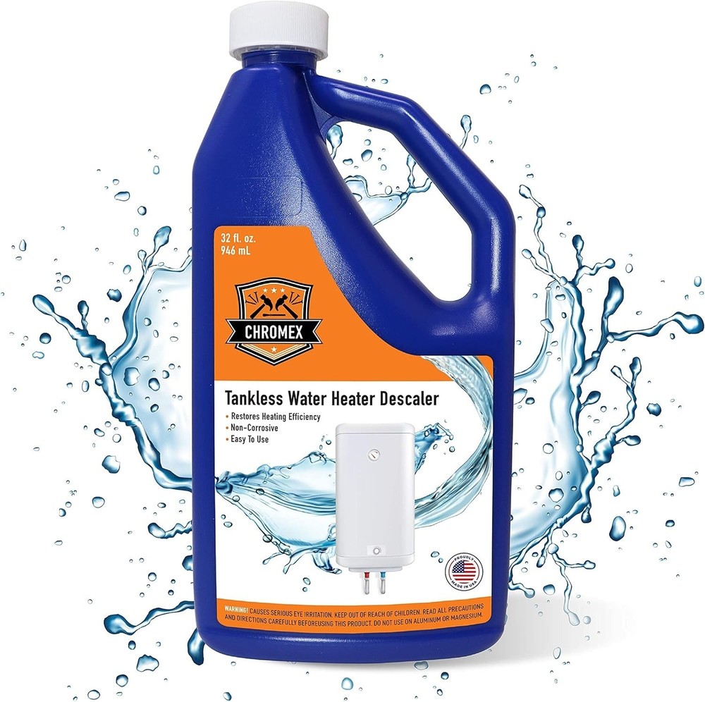 Chromex Tankless Water Heater Descaling Solution, Quart, 32 fl oz (1)