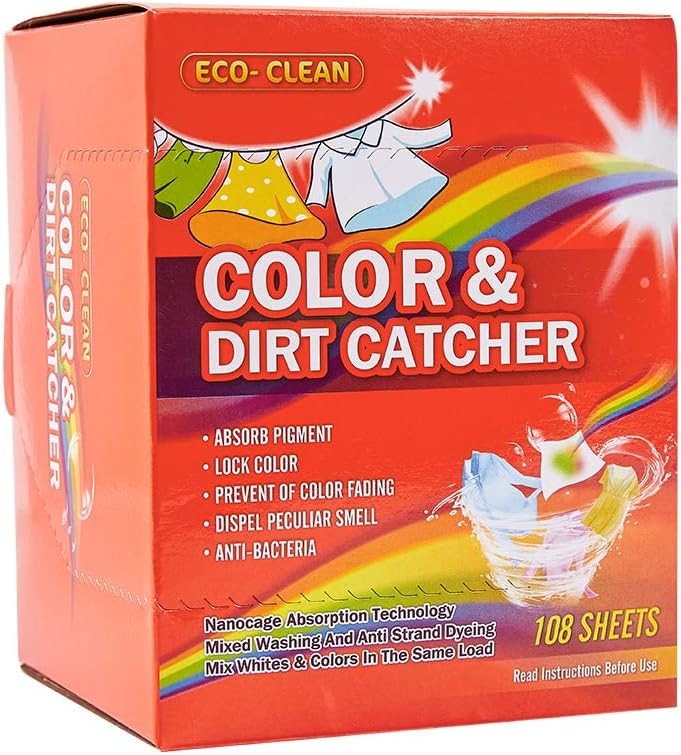 Dye Trapping Sheets, Color Keeper Sheets for Laundry, Prevent Light