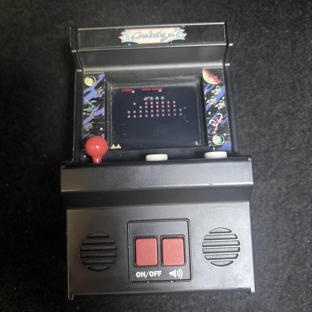 Arcade Classics Galaga Retro Mini Arcade Game - Tested Works