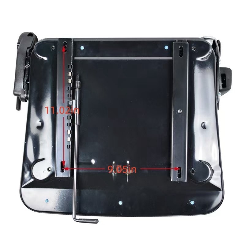 Adjustable Backrest Tractor Seat W/Armrest Forklift Seat Universal