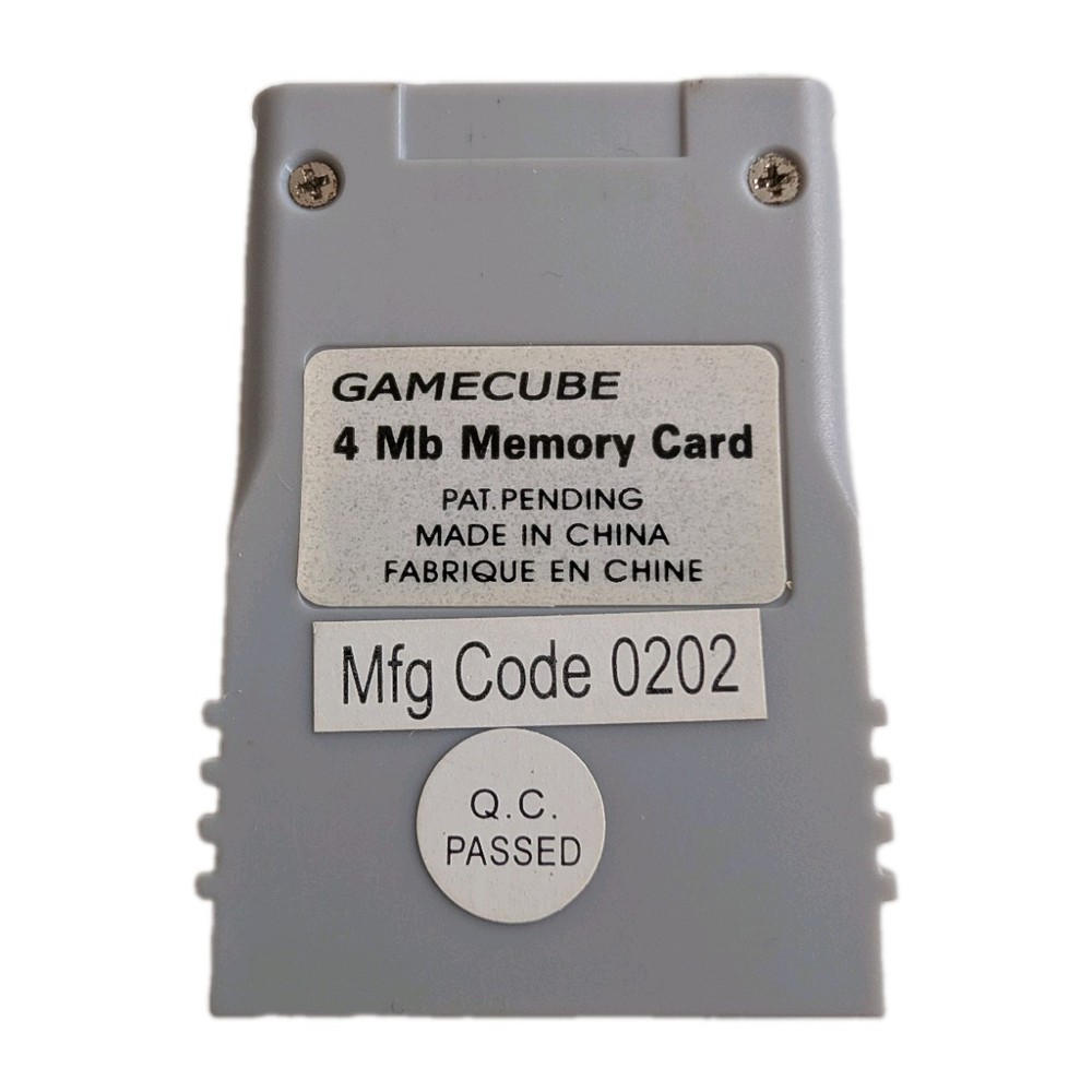 Nintendo GameCube 4MB Memory Card Hip Gear