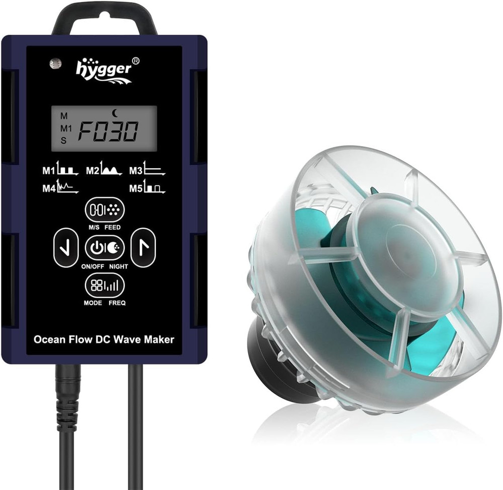 Mini Wave Maker for Aquarium, Ultra-Quiet Transparent Wavemaker with Controller,