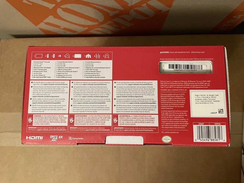 Nintendo Switch 2 Video Game Console Black New Seal