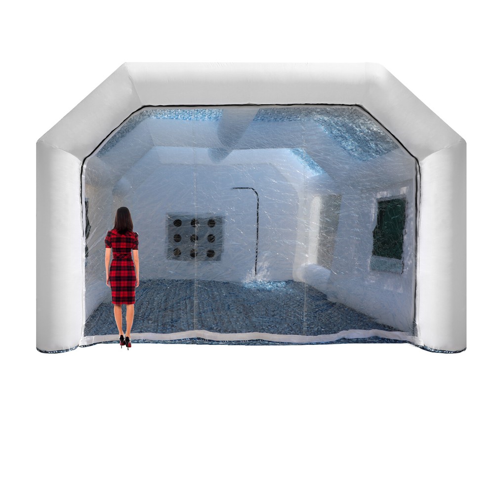 𝟐𝟖𝐱𝟏𝟓𝐱𝟏𝟎𝐅𝐭 Inflatable Portable Paint Booth（without blowers）