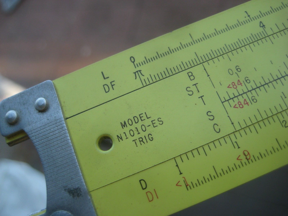 1959 PICKETTE Variable Scale Engineering N-1010-ES TRIG Slide Rule / Case USA