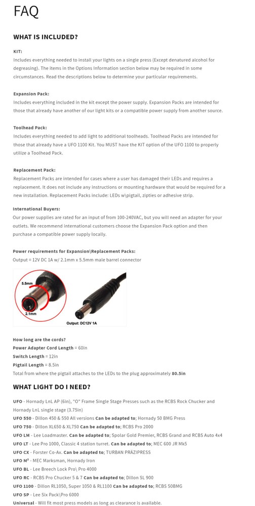 KMS² UFO RC Reloading Press Light for RCBS Pro Chucker 5 & 7