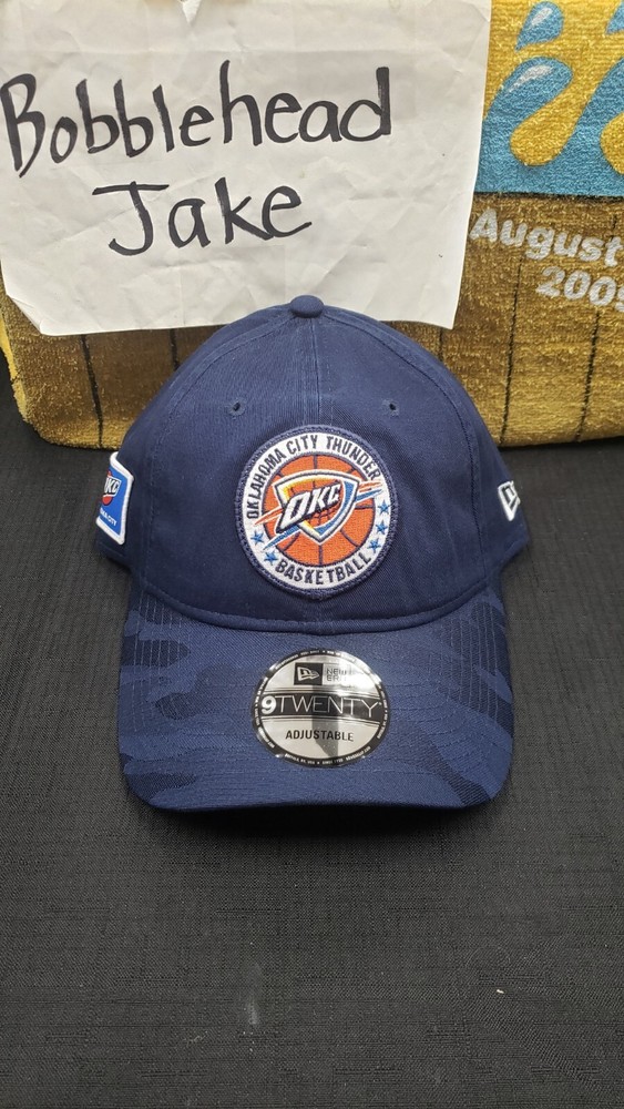 NWT OKLAHOMA CITY THUNDER ADJUSTABLE STRAP CAP HAT NEW ERA 9TWENTY 920 TIP OFF
