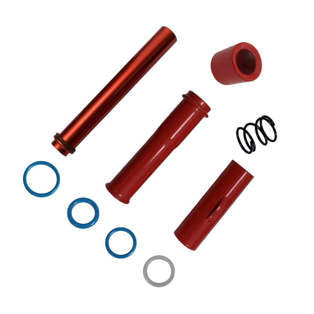 For 99-17 Harley-Davidson Twin Cam Adjustable Pushrods & Red Push Rod Covers Kit