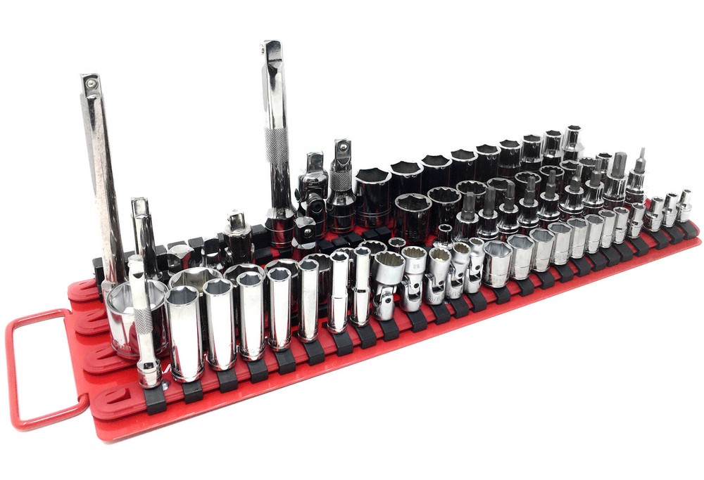 MLTOOLS Socket Organizer | 2 Pack | Holds 170 Sockets | Ball Bearing Clips