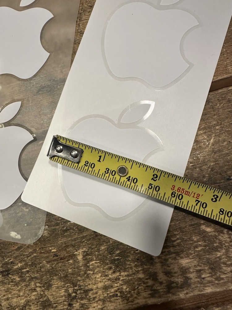 Apple Stickers - White - From iPhone 📱 Sticker 2 Pack OEM Apple