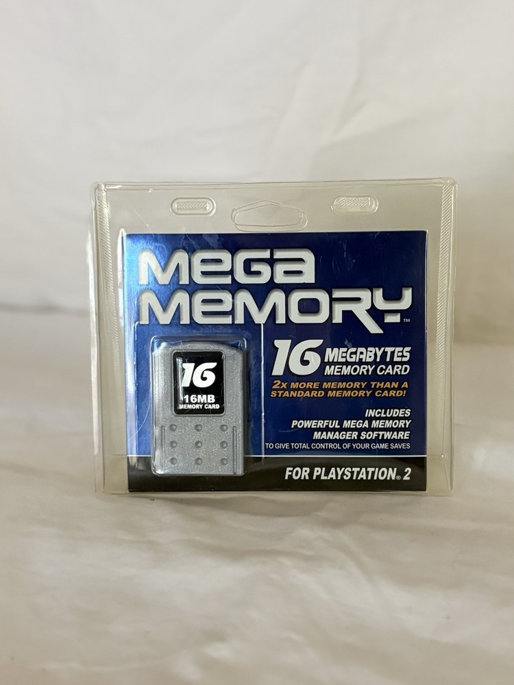*NEW* Sony Playstation 2 PS2 Memory Card Mega Memory 16MB InterAct - Sealed