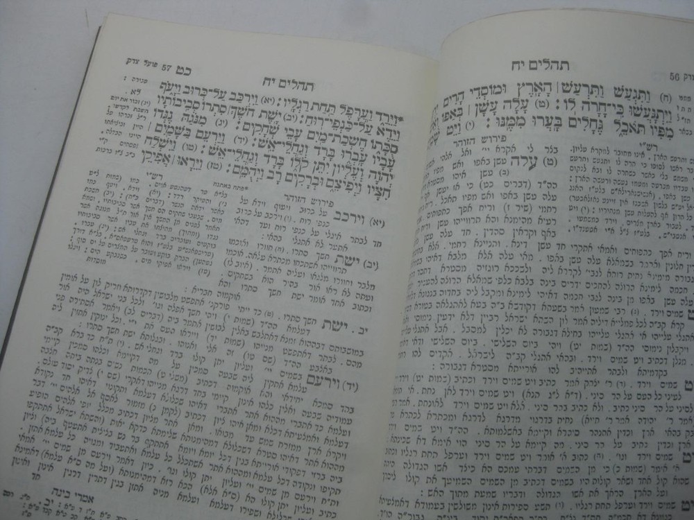 Hebrew TEHILLIM with ZOHAR COMMENTARY תהלים : עם פירוש הזהר השלם