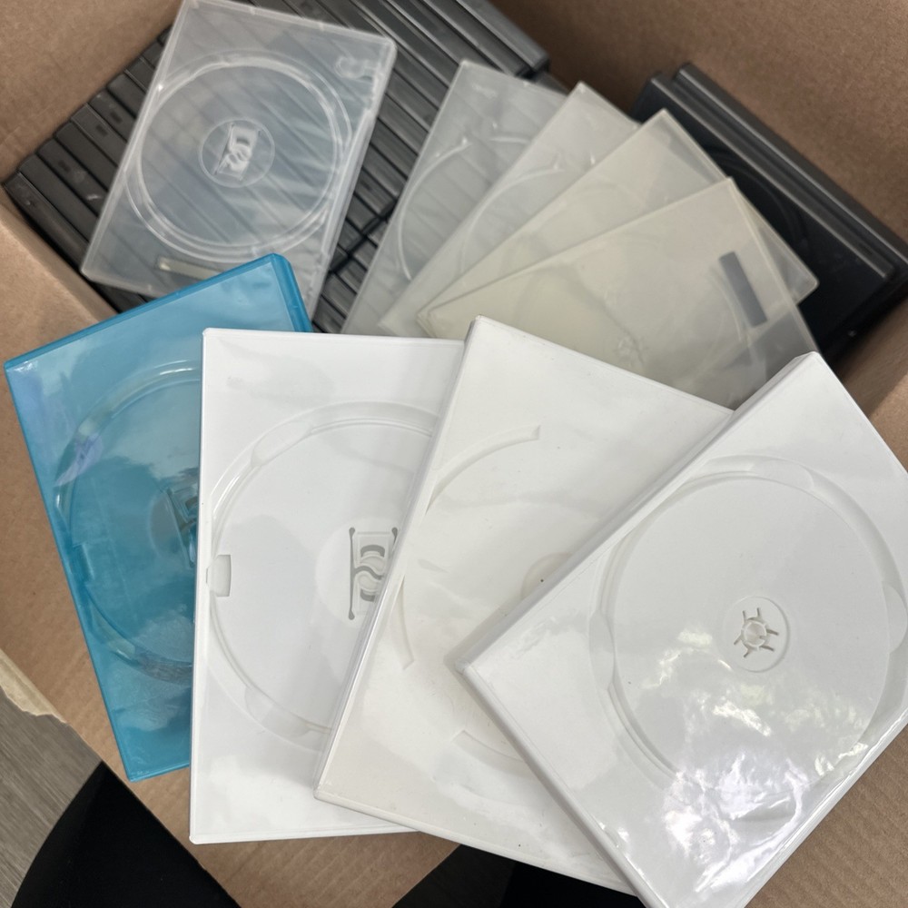 Empty DVD Cases Bundle (Lot Of 50 Total)