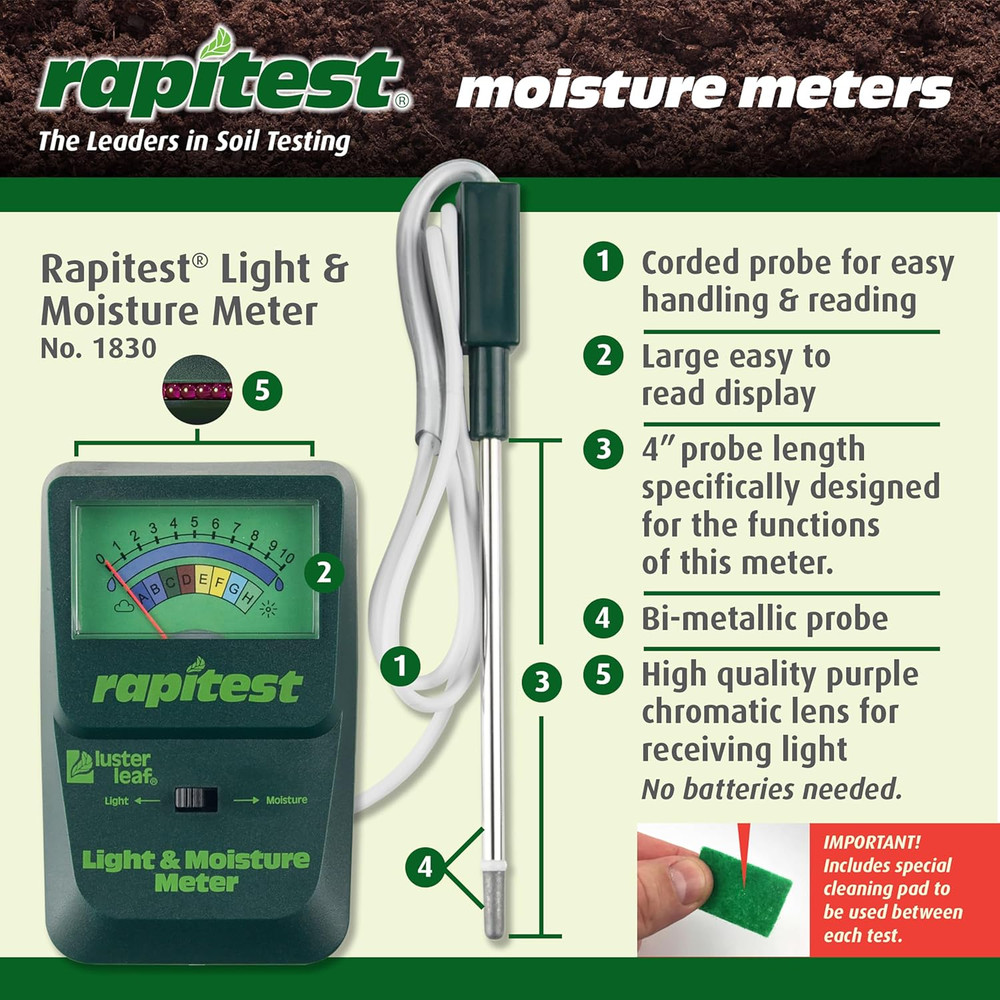 JEN-639 Rapitest Moisture and Light Combo Meter