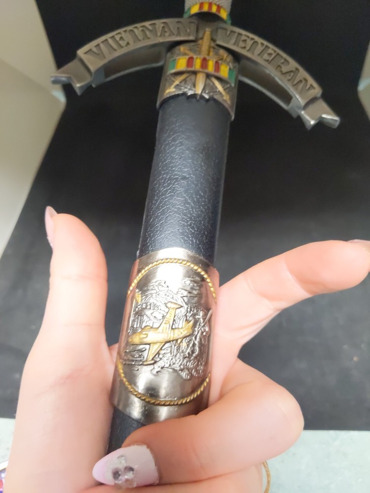 Vietnam Veteran Commemorative Dagger with Sheath