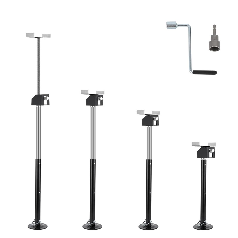 4 PACK RV Slide Out Camper Stabilizer Jacks Support 5000lbs Adjustable 21" - 34"