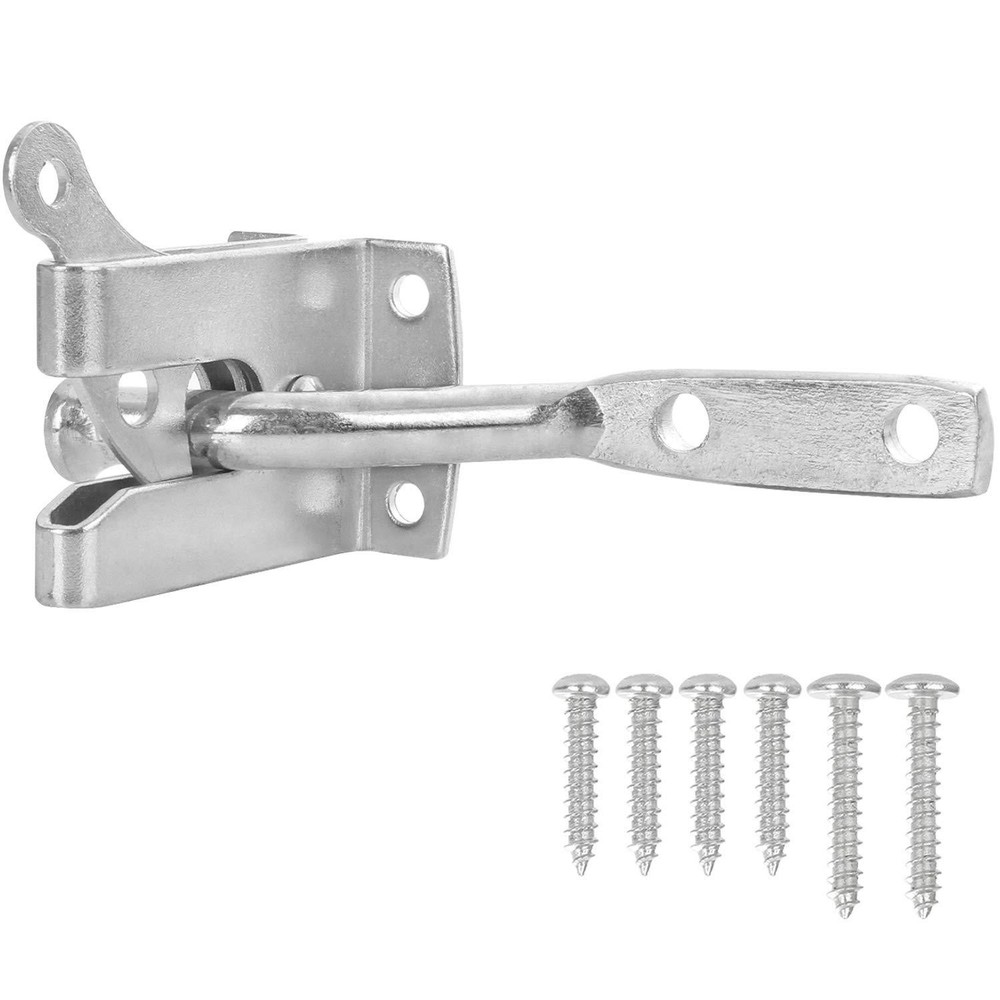 Hager Hardware Self Locking Gravity Gate Door Latch Lock - Zinc Plated