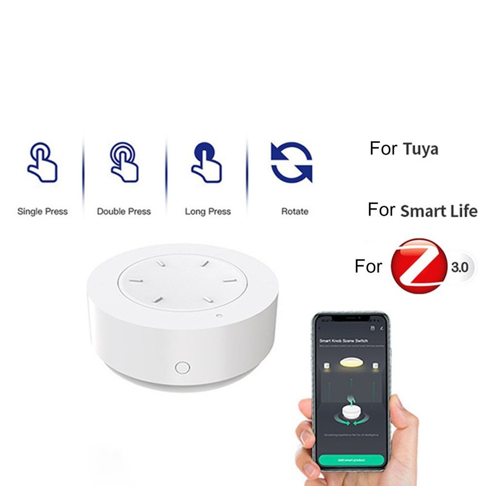 Sleek Design Wireless Dimming Switch Compatible with For Tuya and For Zigbee