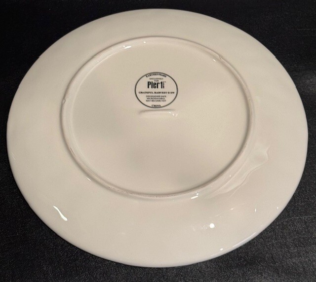 Pier 1 Grateful Harvest Pumpkin Plate