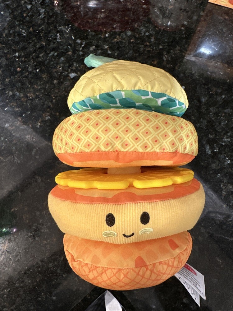 Melissa & Doug Multi-Sensory Pineapple Soft Infant Stacking Toy