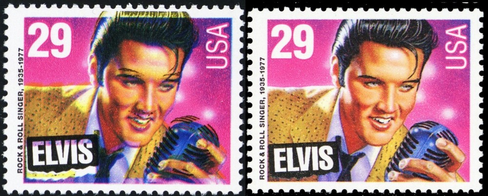 2721, Mint NH 29¢ - Large Color Shift Error - ELVIS - Stuart Katz