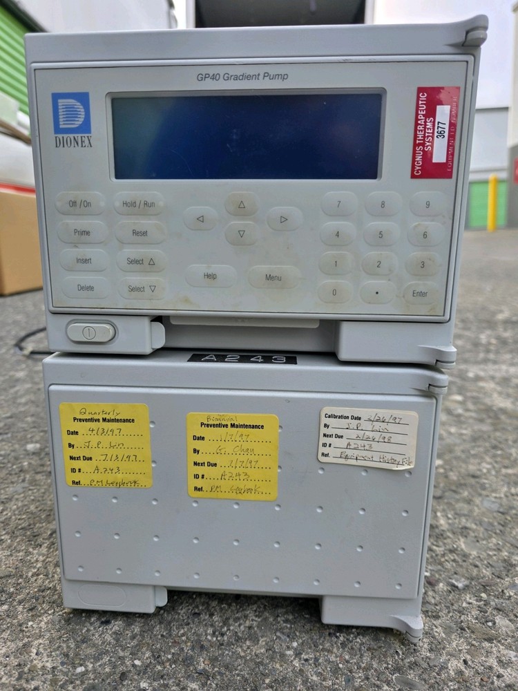 Dionex GP40 Eluent Gradient Pump Chromatography Lab
