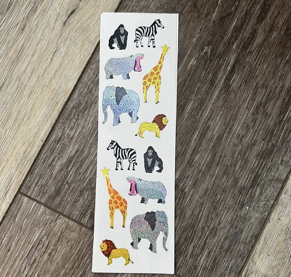 Mrs. Grossman’s Stickers Animals Bright African