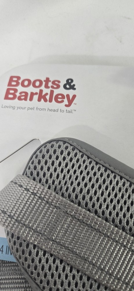 Reflective Basic Mesh Dog Harness - L - Gray - Boots &
