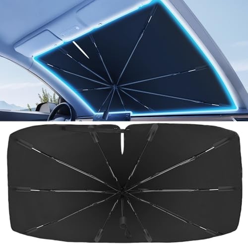2025 Windshield Sun Shade Frame with Thickened Fast Medium (56"L x 32"W)