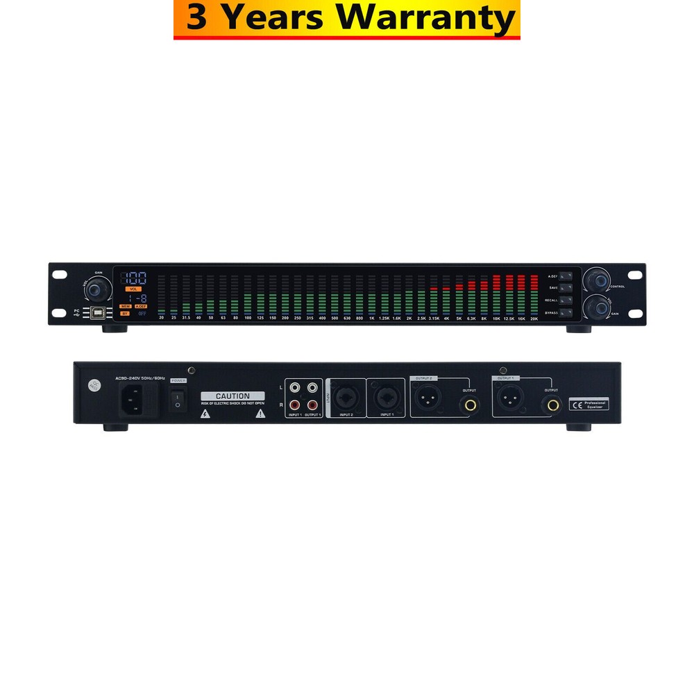 EQ-777S 31 Band Equalizer Professional Audio Equalizer Graphic Equalizer