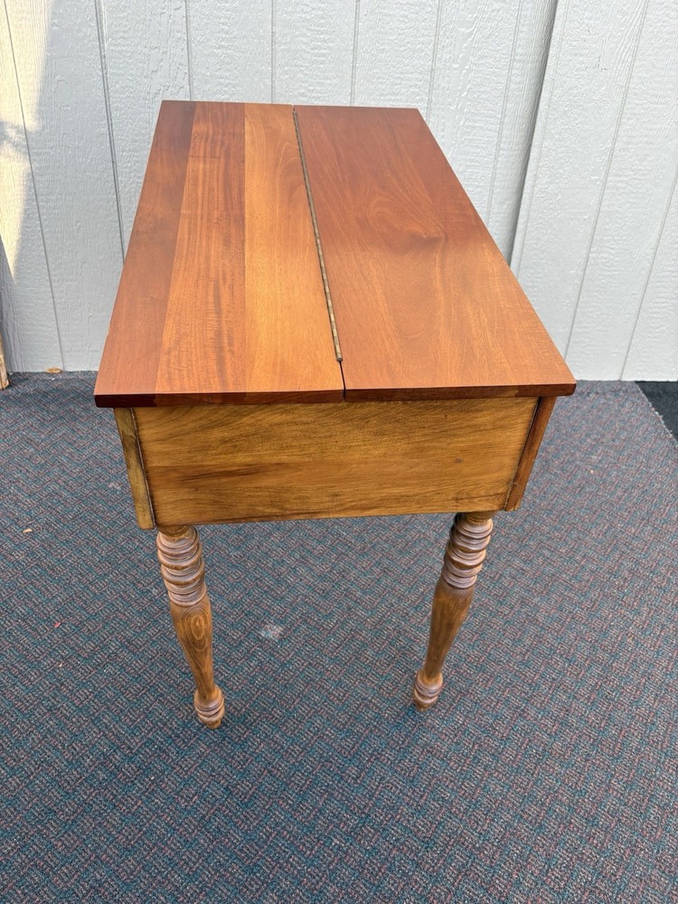67216 Antique Mahogany Spinet Desk Table
