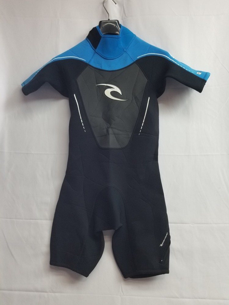 Rip Curl Womens Classic 2/2 Flatlock Shorty Spring Wetsuit Blue Size Small