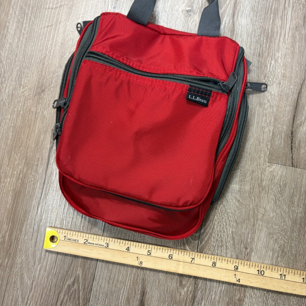 NWT LL Bean Pesonal Organizer Red Small Dark Red NEW