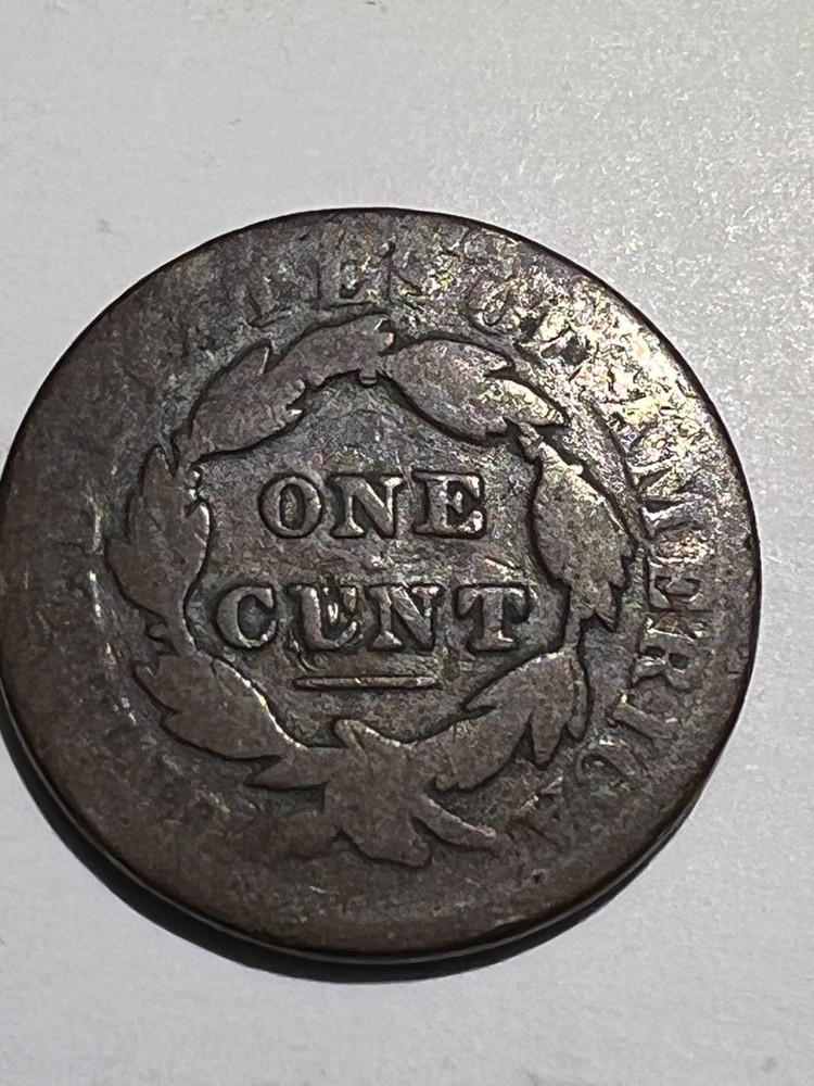 3 assorted date large cent pennies