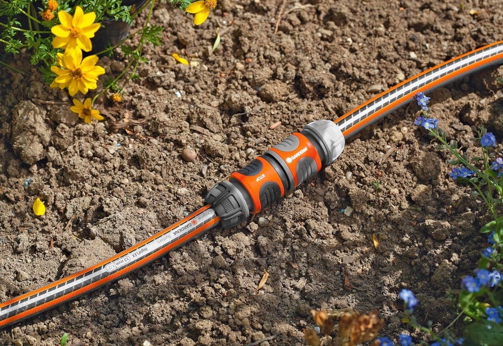 GARDENA coupling, connection piece for secure hose connection, connection of ...