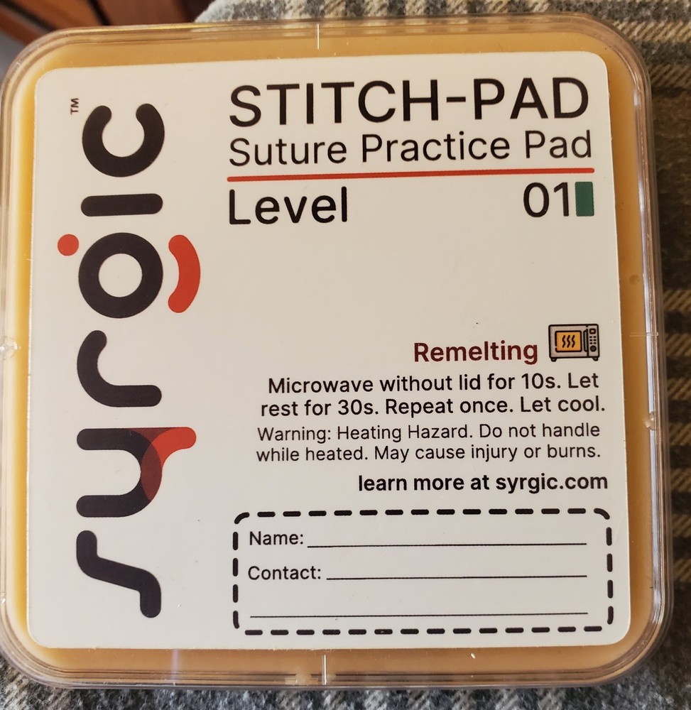 Service suture practice pad remelting