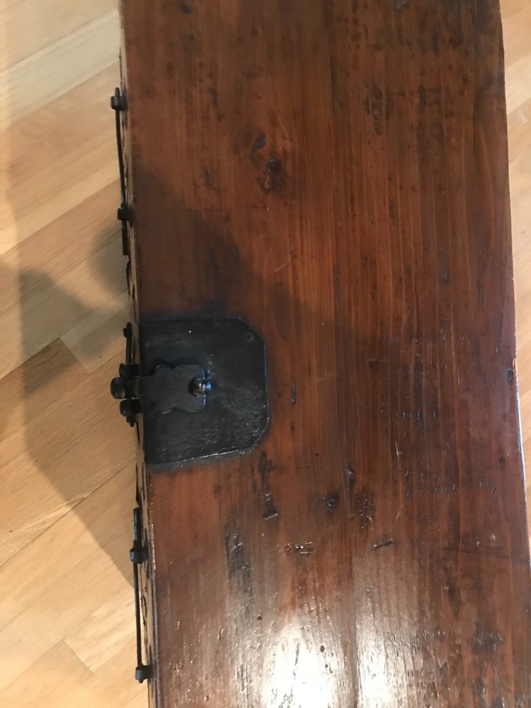 Antique Korean bandaji chest circa 1900 solid wood